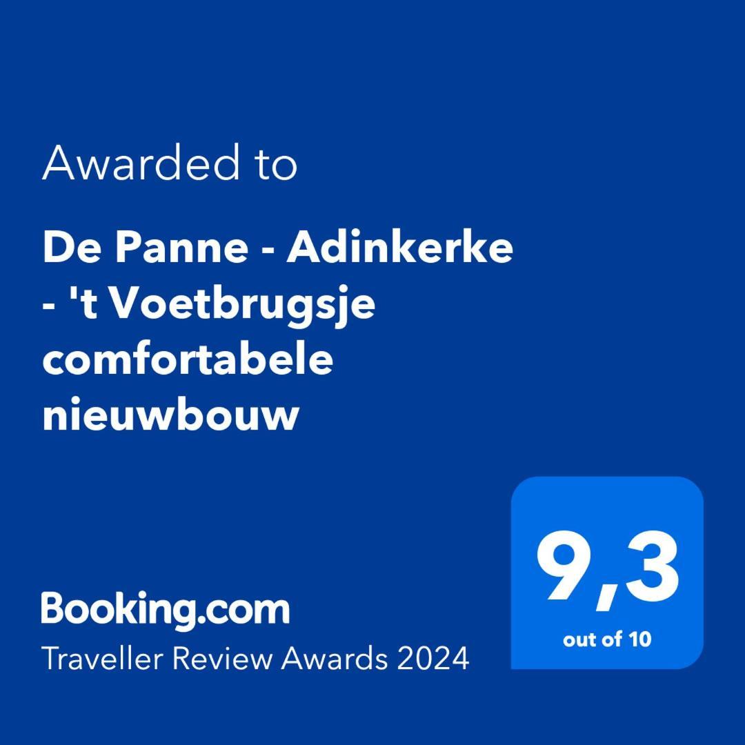 De Panne - Adinkerke - 'T Voetbrugsje Comfortabele Nieuwbouw Eksteriør bilde